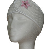 Microfibre Head Band - Pink Flower