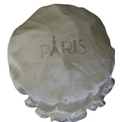 Diamante Shower Cap - PARIS - Cream